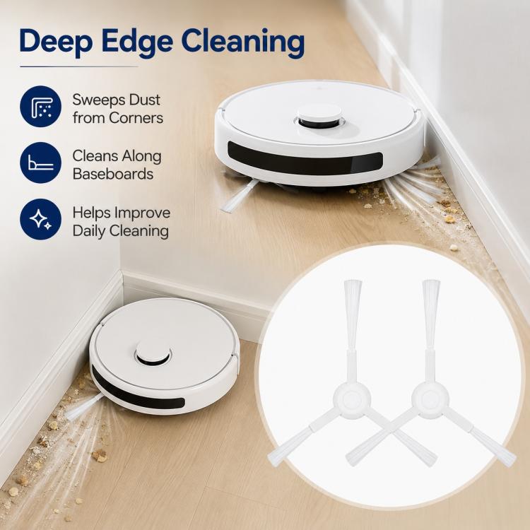 Robot Vacuum Cleaner Replacement Accessories for Xiaomi Mijia Robot Vacuum Mop 2, Specification:Dual Side Brush