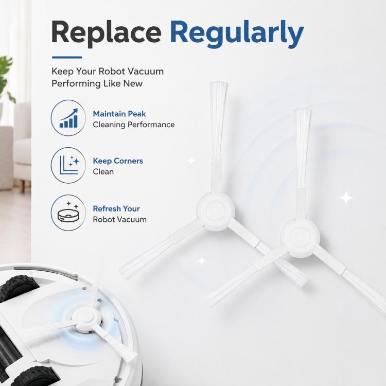 Robot Vacuum Cleaner Replacement Accessories for Xiaomi Mijia Robot Vacuum Mop 2, Specification:Dual Side Brush