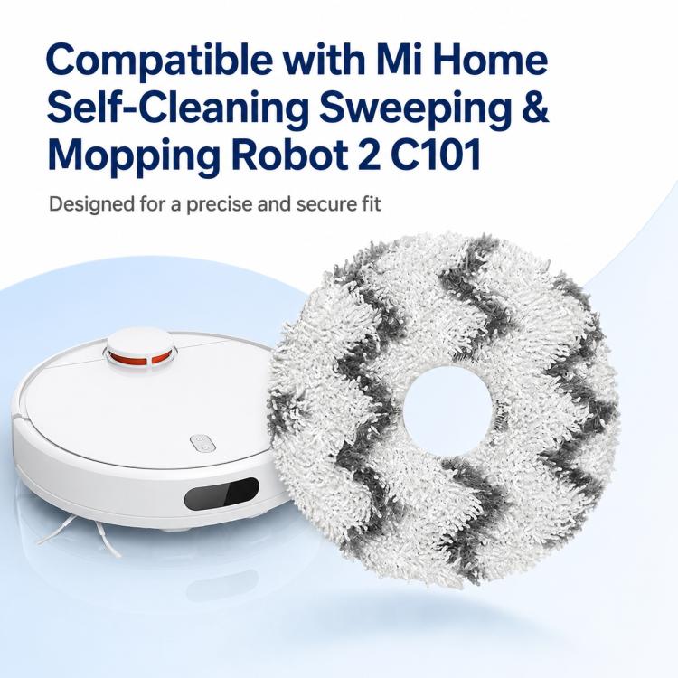 Robot Vacuum Cleaner Replacement Accessories for Xiaomi Mijia Robot Vacuum Mop 2, Specification:Striped Mop Pad
