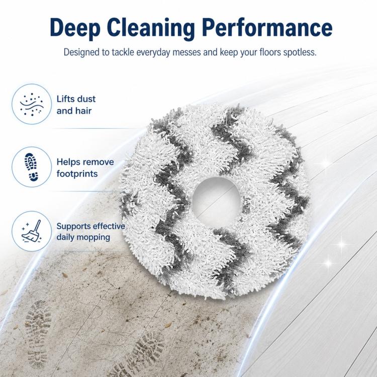 Robot Vacuum Cleaner Replacement Accessories for Xiaomi Mijia Robot Vacuum Mop 2, Specification:Striped Mop Pad