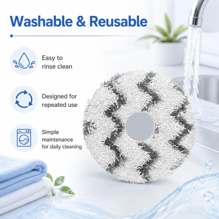 Robot Vacuum Cleaner Replacement Accessories for Xiaomi Mijia Robot Vacuum Mop 2, Specification:Striped Mop Pad