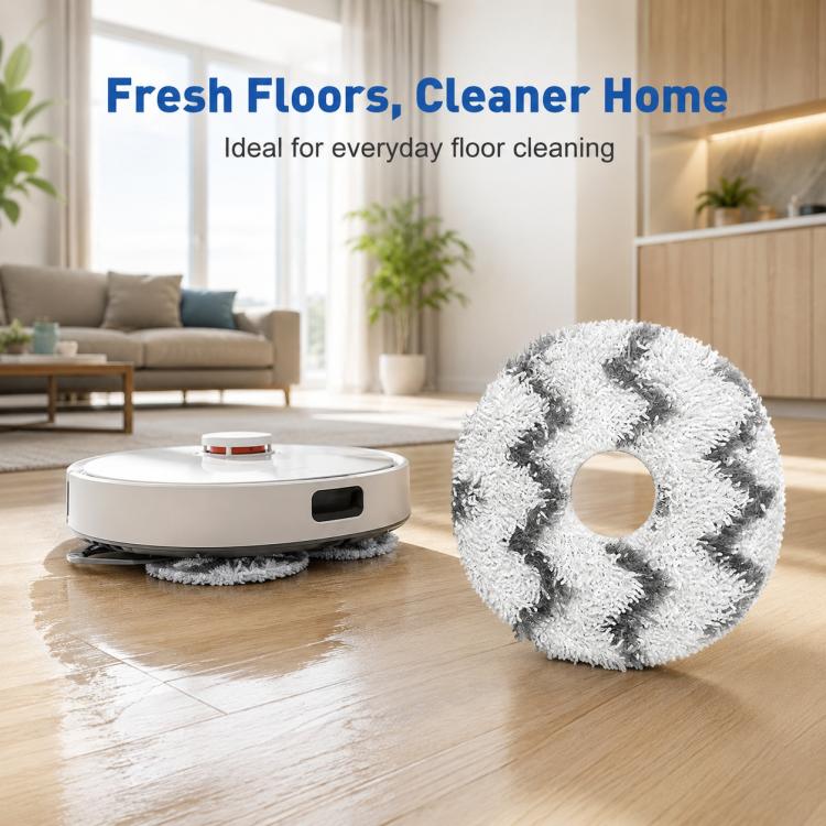 Robot Vacuum Cleaner Replacement Accessories for Xiaomi Mijia Robot Vacuum Mop 2, Specification:Striped Mop Pad