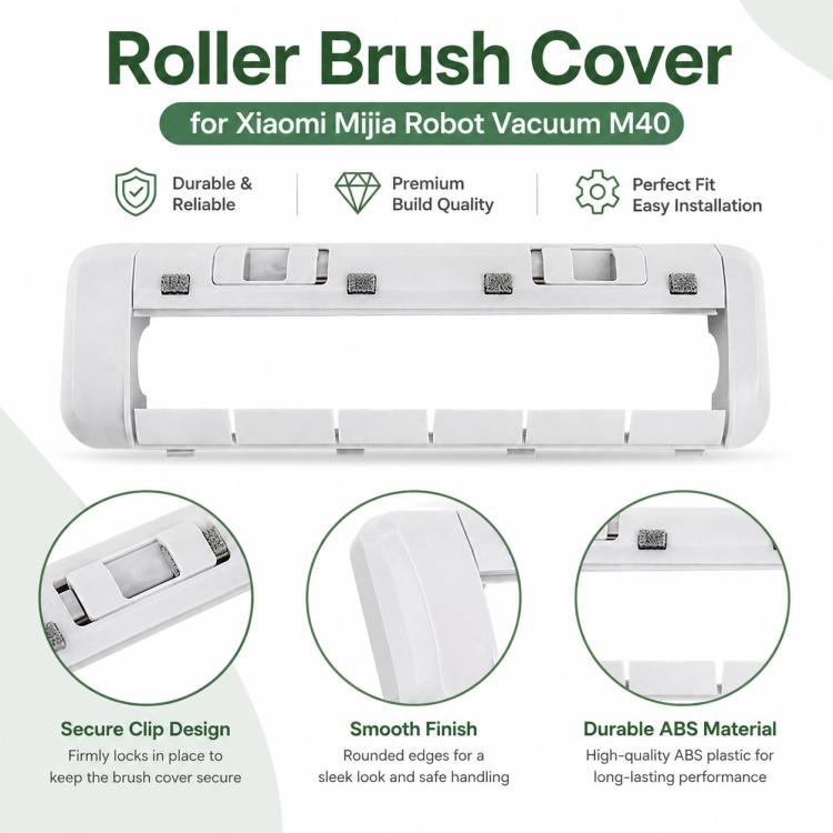 Replacement Accessories for Xiaomi Mijia M40 Robot Vacuum Cleaner, Specification:Rubber Brush Cover