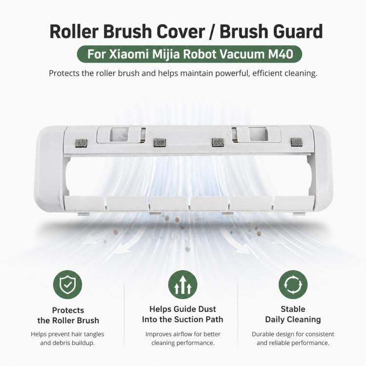 Replacement Accessories for Xiaomi Mijia M40 Robot Vacuum Cleaner, Specification:Rubber Brush Cover