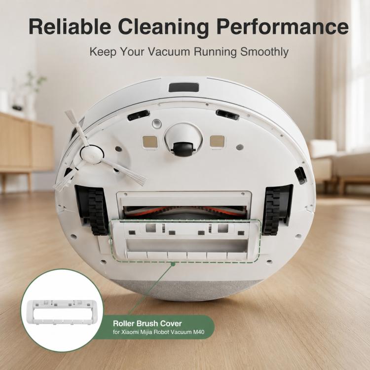 Replacement Accessories for Xiaomi Mijia M40 Robot Vacuum Cleaner, Specification:Rubber Brush Cover