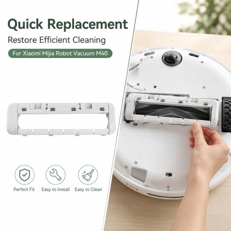Replacement Accessories for Xiaomi Mijia M40 Robot Vacuum Cleaner, Specification:Rubber Brush Cover