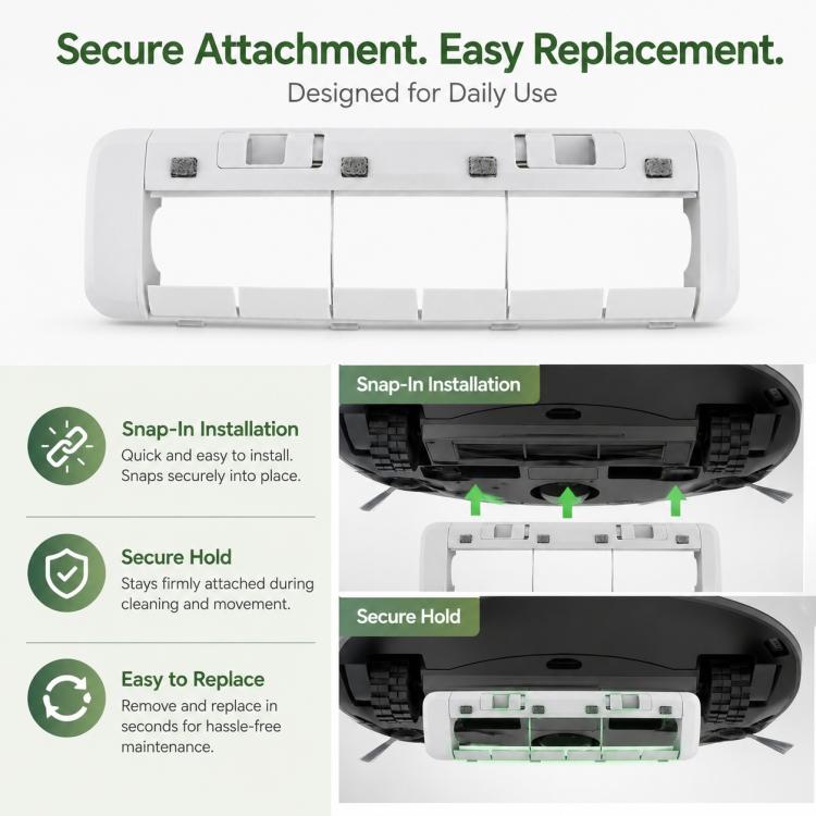 Replacement Accessories for Xiaomi Mijia M40 Robot Vacuum Cleaner, Specification:Main Brush Cover
