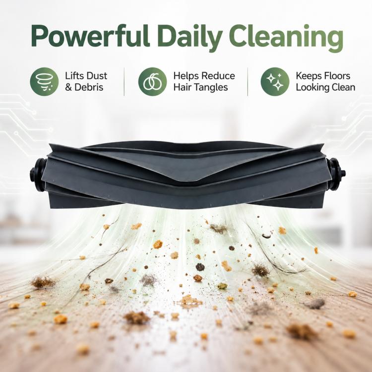 Replacement Accessories for Xiaomi Mijia M40 Robot Vacuum Cleaner, Specification:Rubber Roller Brush