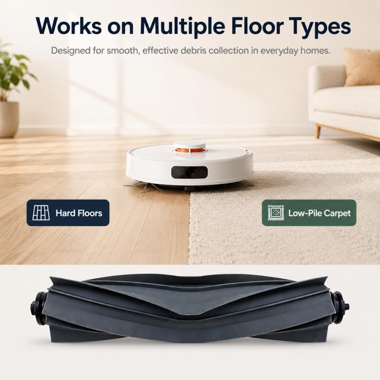 Replacement Accessories for Xiaomi Mijia M40 Robot Vacuum Cleaner, Specification:Rubber Roller Brush