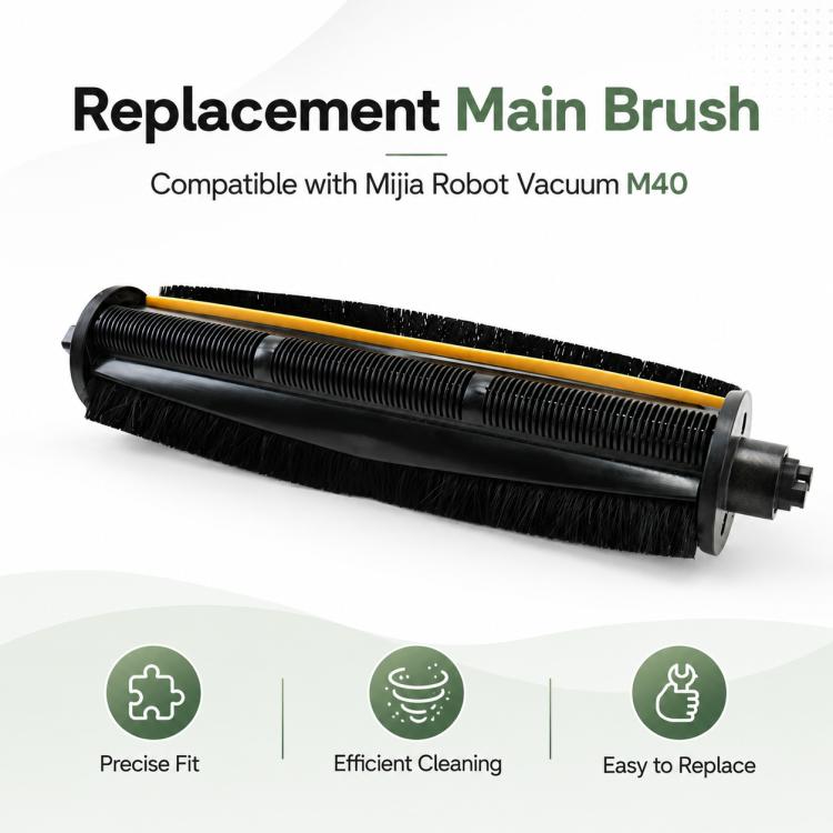 Replacement Accessories for Xiaomi Mijia M40 Robot Vacuum Cleaner, Specification:Hair Cutting Roller Brush