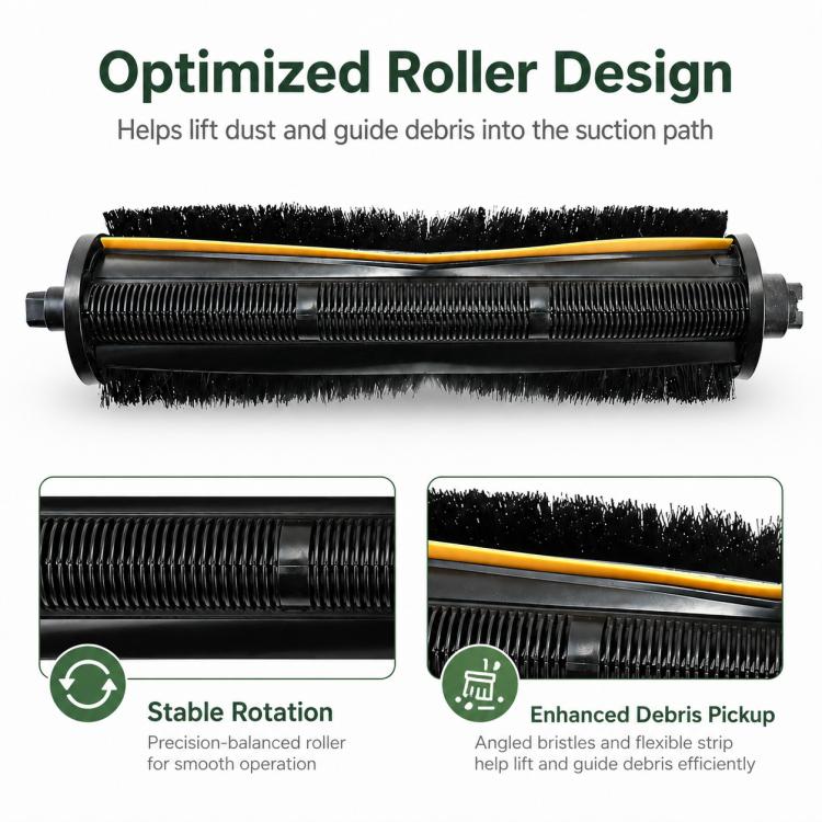 Replacement Accessories for Xiaomi Mijia M40 Robot Vacuum Cleaner, Specification:Hair Cutting Roller Brush