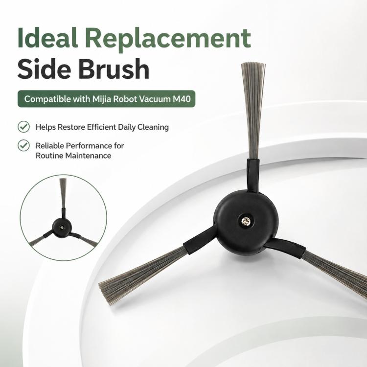 Replacement Accessories for Xiaomi Mijia M40 Robot Vacuum Cleaner, Specification:Side Brush