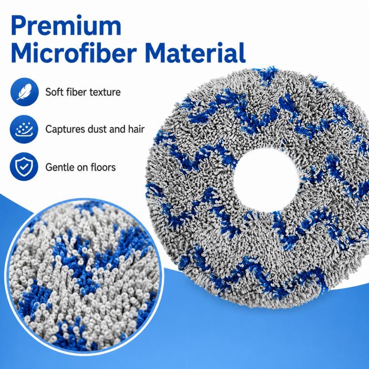 Replacement Accessories for Xiaomi Mijia M40 Robot Vacuum Cleaner, Specification:Blue Striped Mop Pad