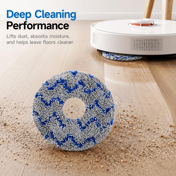 Replacement Accessories for Xiaomi Mijia M40 Robot Vacuum Cleaner, Specification:Blue Striped Mop Pad