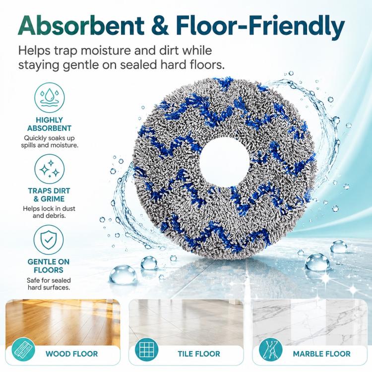 Replacement Accessories for Xiaomi Mijia M40 Robot Vacuum Cleaner, Specification:Blue Striped Mop Pad