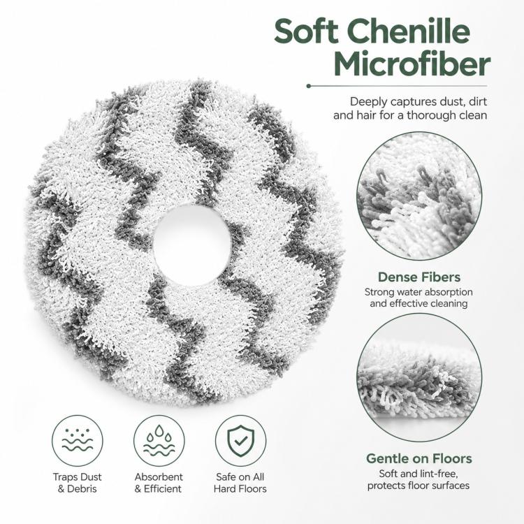 Replacement Accessories for Xiaomi Mijia M40 Robot Vacuum Cleaner, Specification:Striped Mop Pad