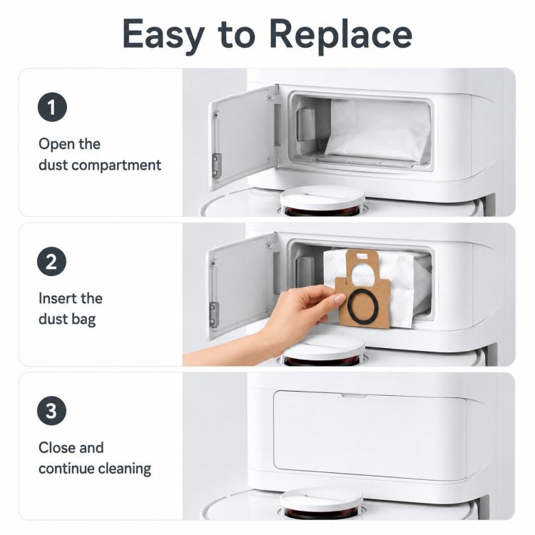 Replacement Accessories for Xiaomi Mijia M40 Robot Vacuum Cleaner, Specification:Dust Bag