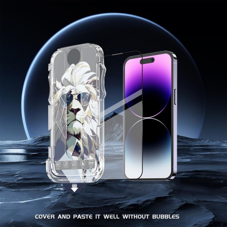 For iPhone 11 Pro Max 10pcs Easy Install Dust-proof Box HD Tempered Glass Film