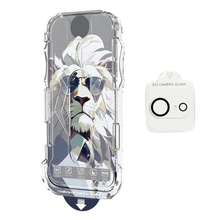 For iPhone 17e / 16e 10pcs Easy Install Dust-proof Box HD Tempered Glass Film with Lens Film