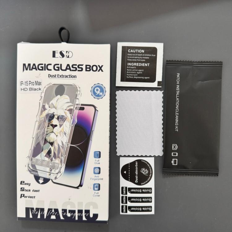 For Galaxy S26 Ultra 5G 10pcs Easy Install Dust-proof Box HD Tempered Glass Film, Support Ultrasonic Unlock