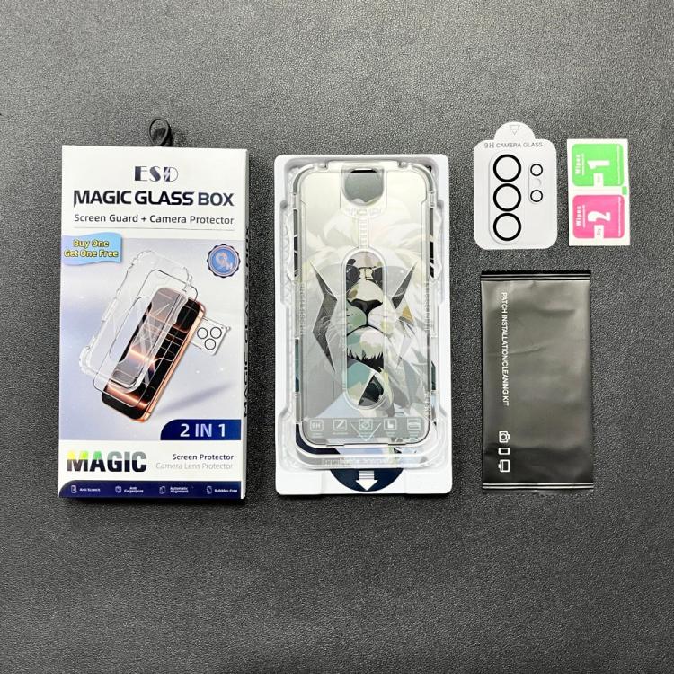 For Galaxy S26 Ultra 5G 10pcs Easy Install Dust-proof Box HD Tempered Glass Film with Lens Film, Support Ultrasonic Unlock
