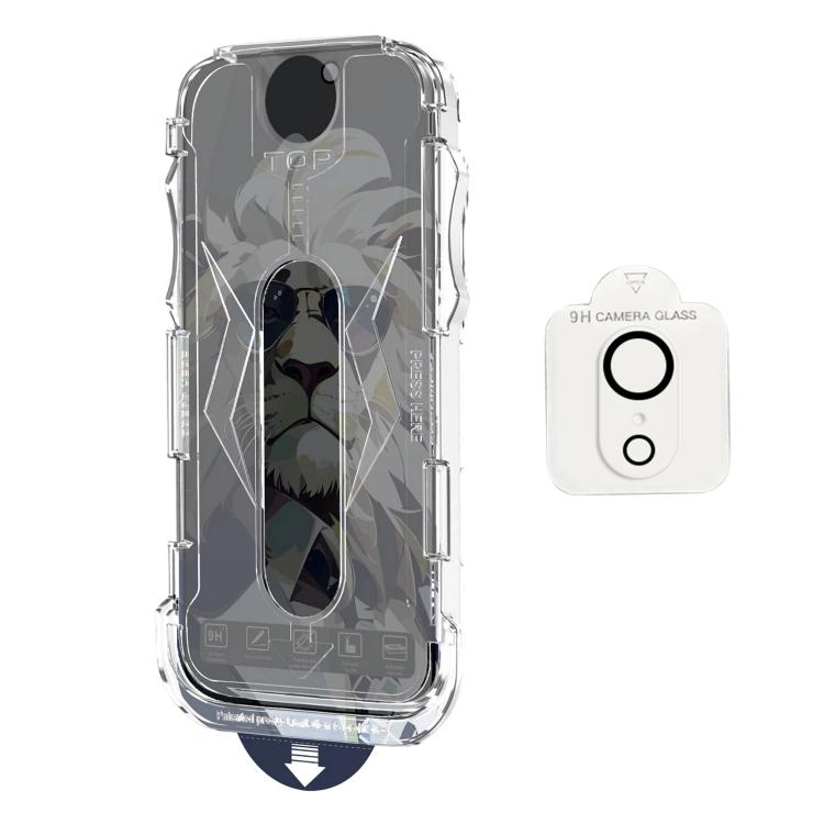 For iPhone XR 10pcs Easy Install Dust-proof Box Privacy Tempered Glass Film with Lens Film