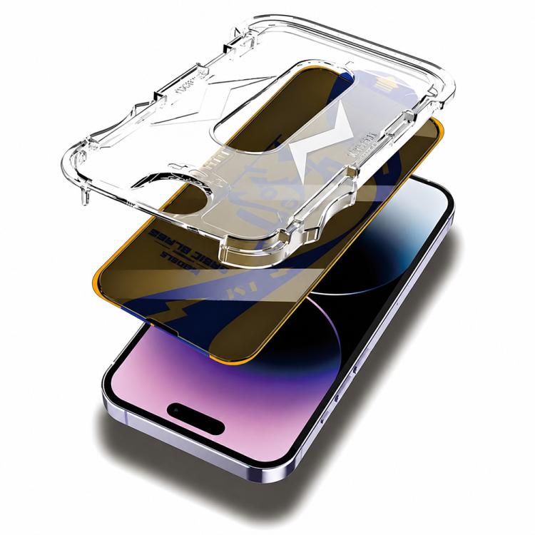 For iPhone 13 Pro 10pcs MEIDELE Easy Install Dust-proof Box Privacy Tempered Glass Film with Lens Film