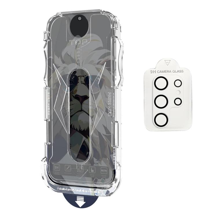 For Galaxy S24 Ultra 5G 10pcs Easy Install Dust-proof Box Privacy Tempered Glass Film with Lens Film, Support Ultrasonic Unlock