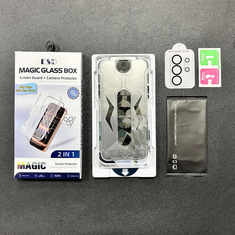 For Galaxy S26 Ultra 5G 10pcs Easy Install Dust-proof Box Privacy Tempered Glass Film with Lens Film, Support Ultrasonic Unlock