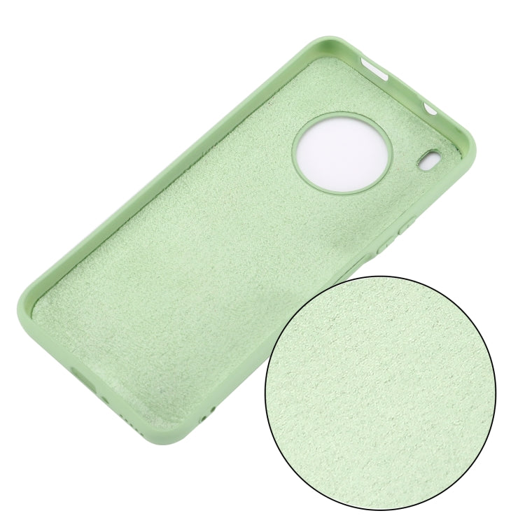 For Huawei Y9a Pure Color Liquid Silicone Shockproof Full Coverage Case