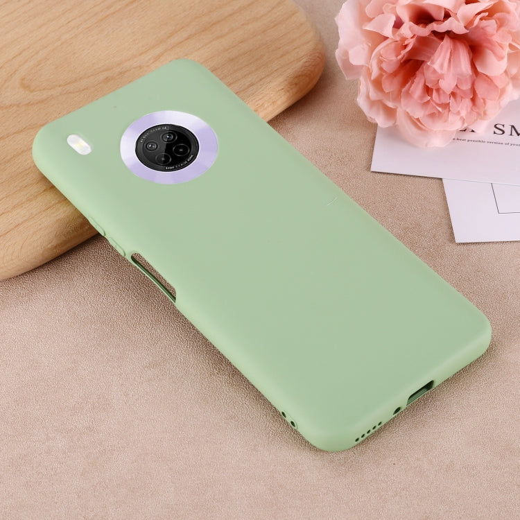 For Huawei Y9a Pure Color Liquid Silicone Shockproof Full Coverage Case