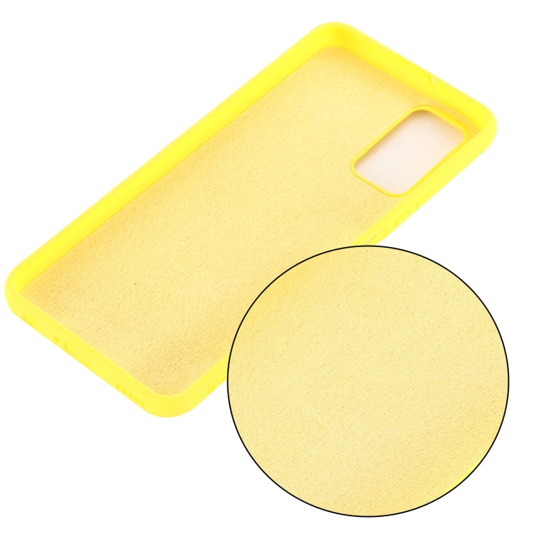 For Samsung Galaxy M51 (Indian Version) Pure Color Liquid Silicone Shockproof Full Coverage Case