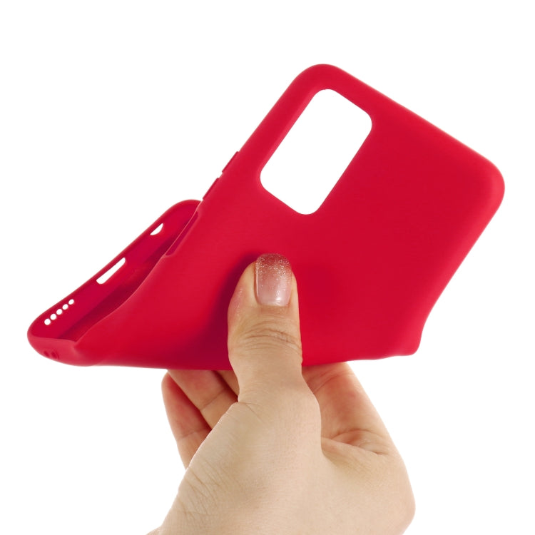 For Samsung Galaxy M51 (Indian Version) Pure Color Liquid Silicone Shockproof Full Coverage Case
