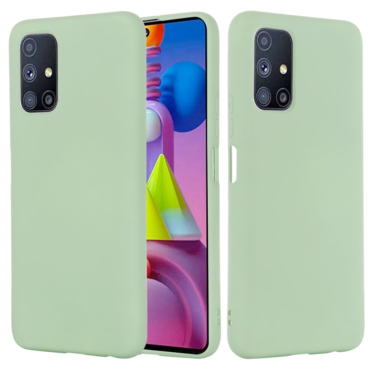 For Samsung Galaxy M51 (Indian Version) Pure Color Liquid Silicone Shockproof Full Coverage Case
