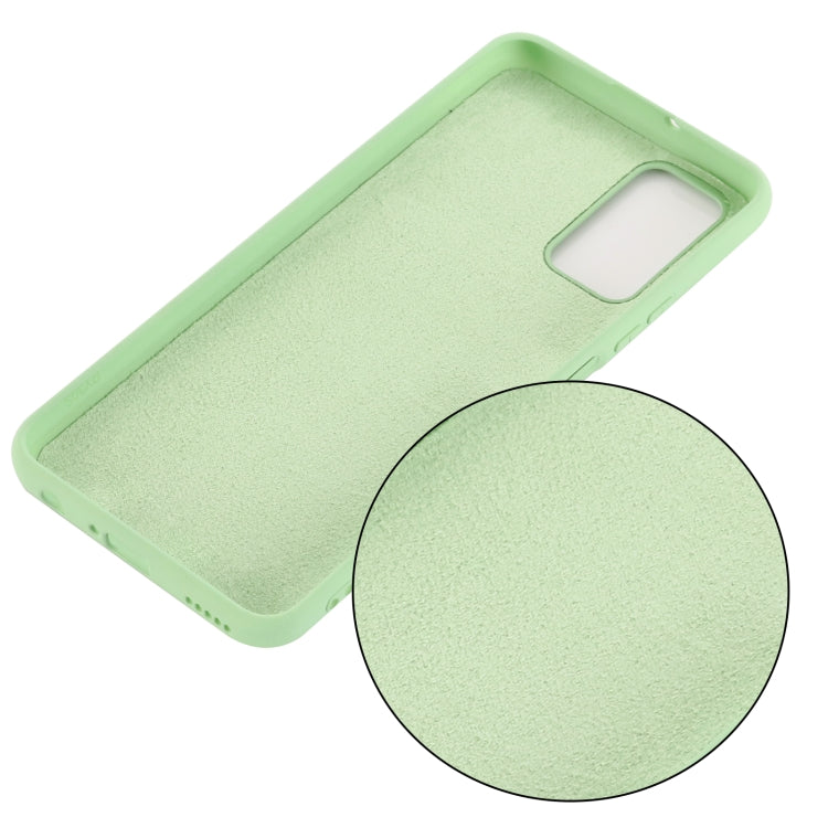 For Samsung Galaxy M51 (Indian Version) Pure Color Liquid Silicone Shockproof Full Coverage Case