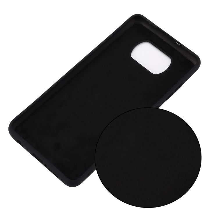 For Xiaomi Poco X3 NFC Pure Color Liquid Silicone Shockproof Full Coverage Case