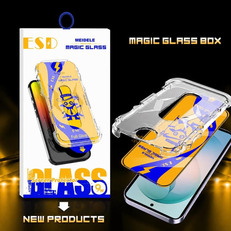 For Galaxy S26+ 5G 10pcs MEIDELE Easy Install Dust-proof Box HD Tempered Glass Film, Support Ultrasonic Unlock