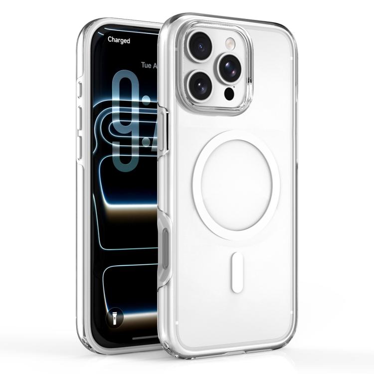 For iPhone 16 Pro Dual Layer Anti Compression Magnetic Phone Case