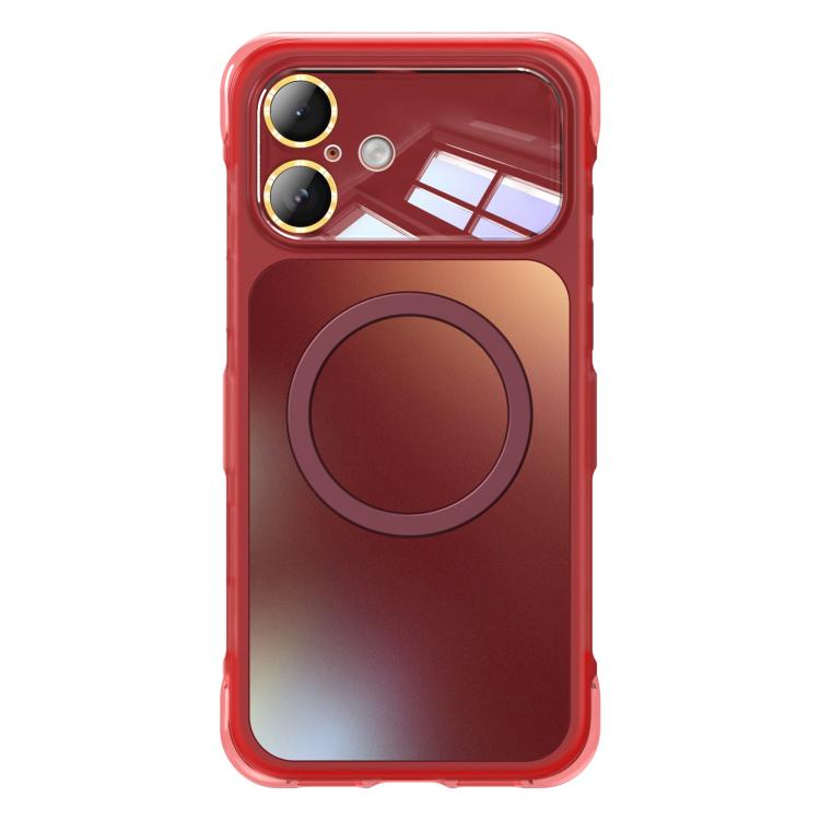 For iPhone 16 AG Airbag Shockproof Magnetic Phone Case
