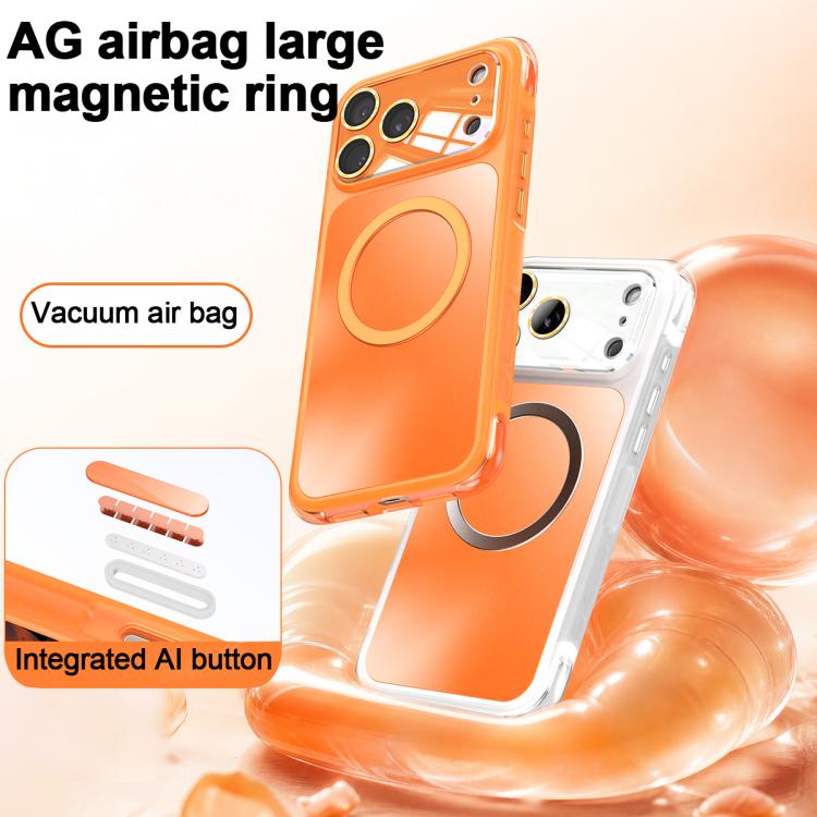 For iPhone 17 Pro Max AG Airbag Shockproof Magnetic Phone Case