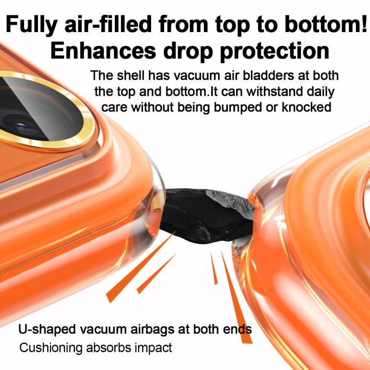 For iPhone 16 AG Airbag Shockproof Magnetic Phone Case
