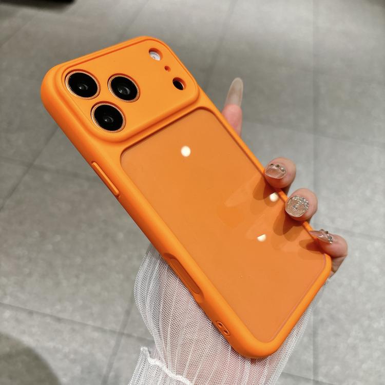 For iPhone 17 Pro Change to 17 Pro Soft Gauze Transparent Acrylic Phone Case