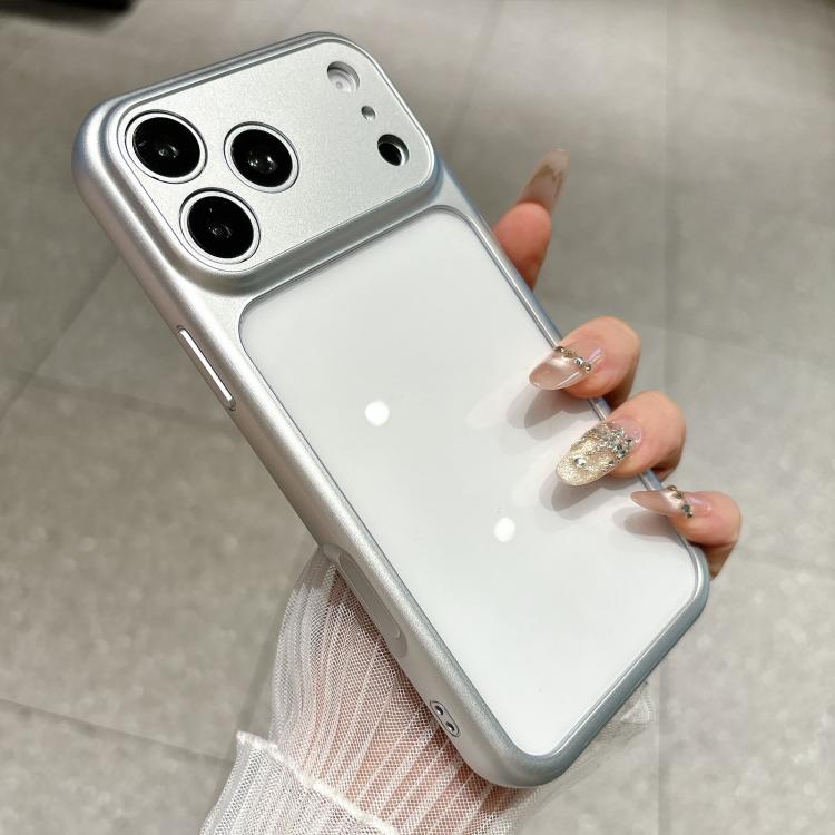 For iPhone 17 Pro Change to 17 Pro Soft Gauze Transparent Acrylic Phone Case