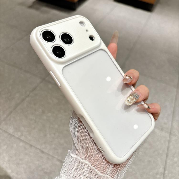 For iPhone 17 Pro Change to 17 Pro Soft Gauze Transparent Acrylic Phone Case