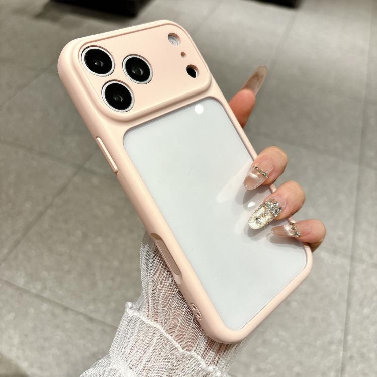 For iPhone 17 Pro Change to 17 Pro Soft Gauze Transparent Acrylic Phone Case