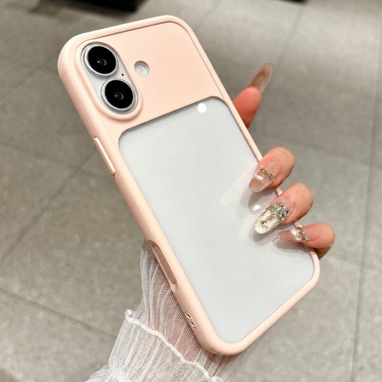 For iPhone 17 Change to 17 Pro Soft Gauze Transparent Acrylic Phone Case
