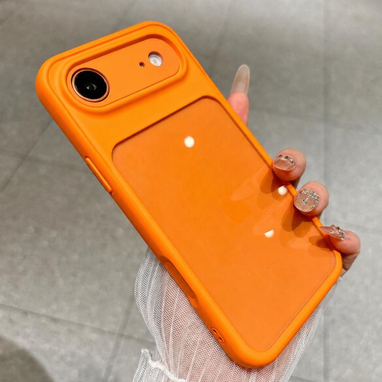 For iPhone Air Change to 17 Pro Soft Gauze Transparent Acrylic Phone Case
