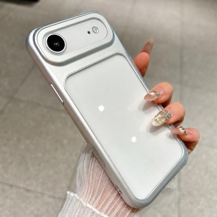 For iPhone Air Change to 17 Pro Soft Gauze Transparent Acrylic Phone Case
