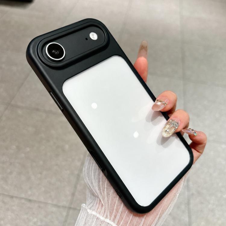 For iPhone Air Change to 17 Pro Soft Gauze Transparent Acrylic Phone Case