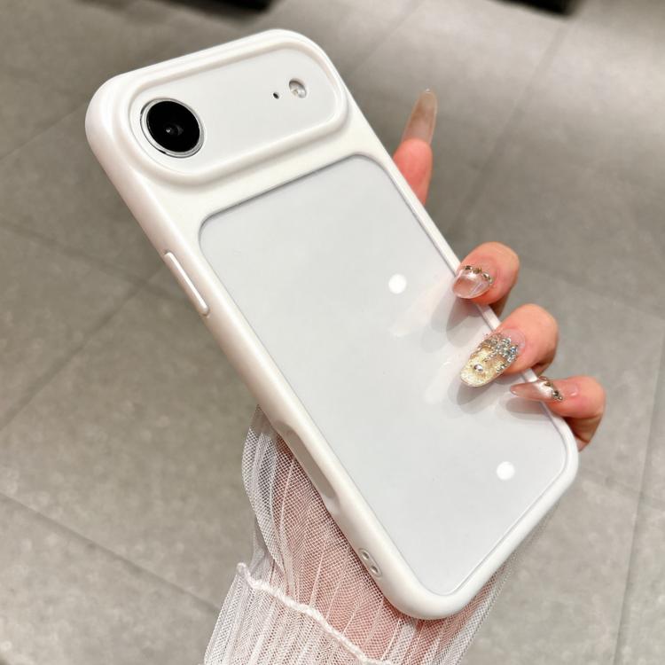 For iPhone Air Change to 17 Pro Soft Gauze Transparent Acrylic Phone Case